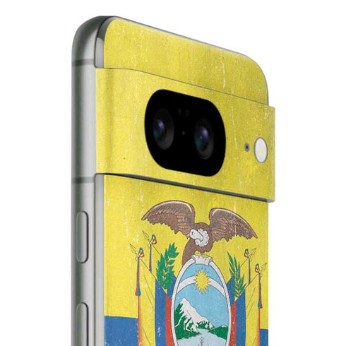 Ecuador Flag Distressed Google Pixel 8 Skin